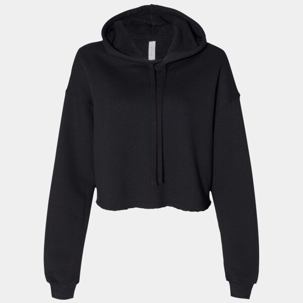 Women's Crop Fleece Hoodie Sweatshirt Thumbnail