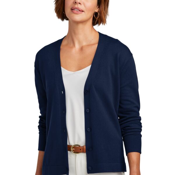 Ledwell - Women's Cotton Stretch Cardigan Sweater Thumbnail