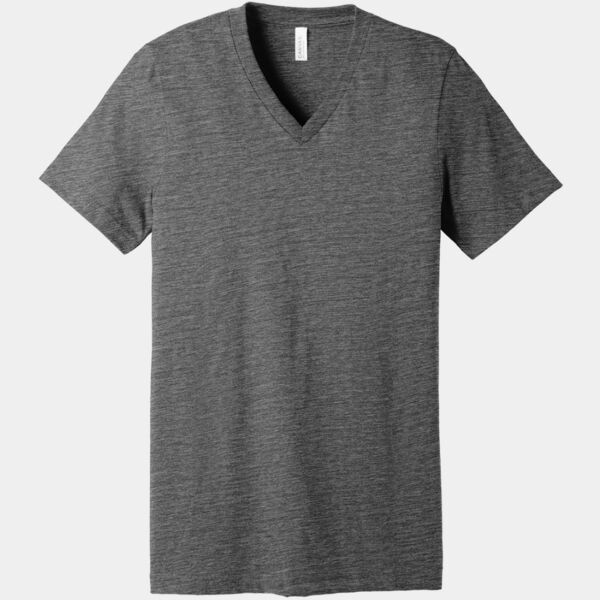Unisex Textured Jersey V Neck Tee Thumbnail