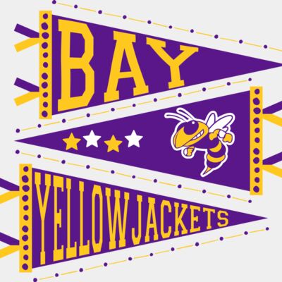 204 Bay Spirit Flags School Spirit Thumbnail