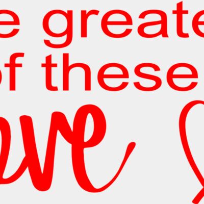 291 The greatest of these is love RED Faith Thumbnail