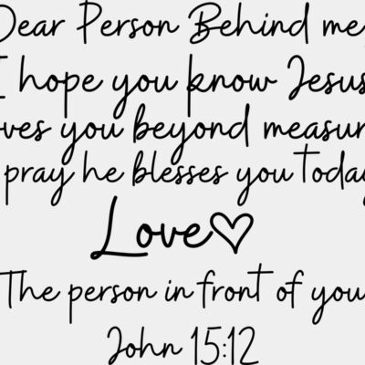 305 Behind you Jesus love Adult Faith Thumbnail