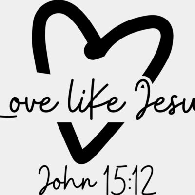 306 Love like Jesus chest Adult Faith Thumbnail