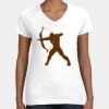 Women's Fine Jersey V-Neck Tee Thumbnail