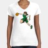 Women's Fine Jersey V-Neck Tee Thumbnail