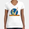 Women's Fine Jersey V-Neck Tee Thumbnail