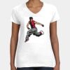 Women's Fine Jersey V-Neck Tee Thumbnail