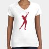 Women's Fine Jersey V-Neck Tee Thumbnail