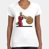 Women's Fine Jersey V-Neck Tee Thumbnail