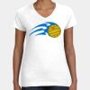 Women's Fine Jersey V-Neck Tee Thumbnail