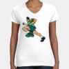 Women's Fine Jersey V-Neck Tee Thumbnail