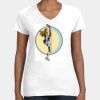 Women's Fine Jersey V-Neck Tee Thumbnail
