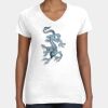 Women's Fine Jersey V-Neck Tee Thumbnail