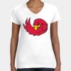 Women's Fine Jersey V-Neck Tee Thumbnail