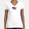 Women's Fine Jersey V-Neck Tee Thumbnail