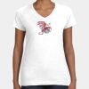Women's Fine Jersey V-Neck Tee Thumbnail